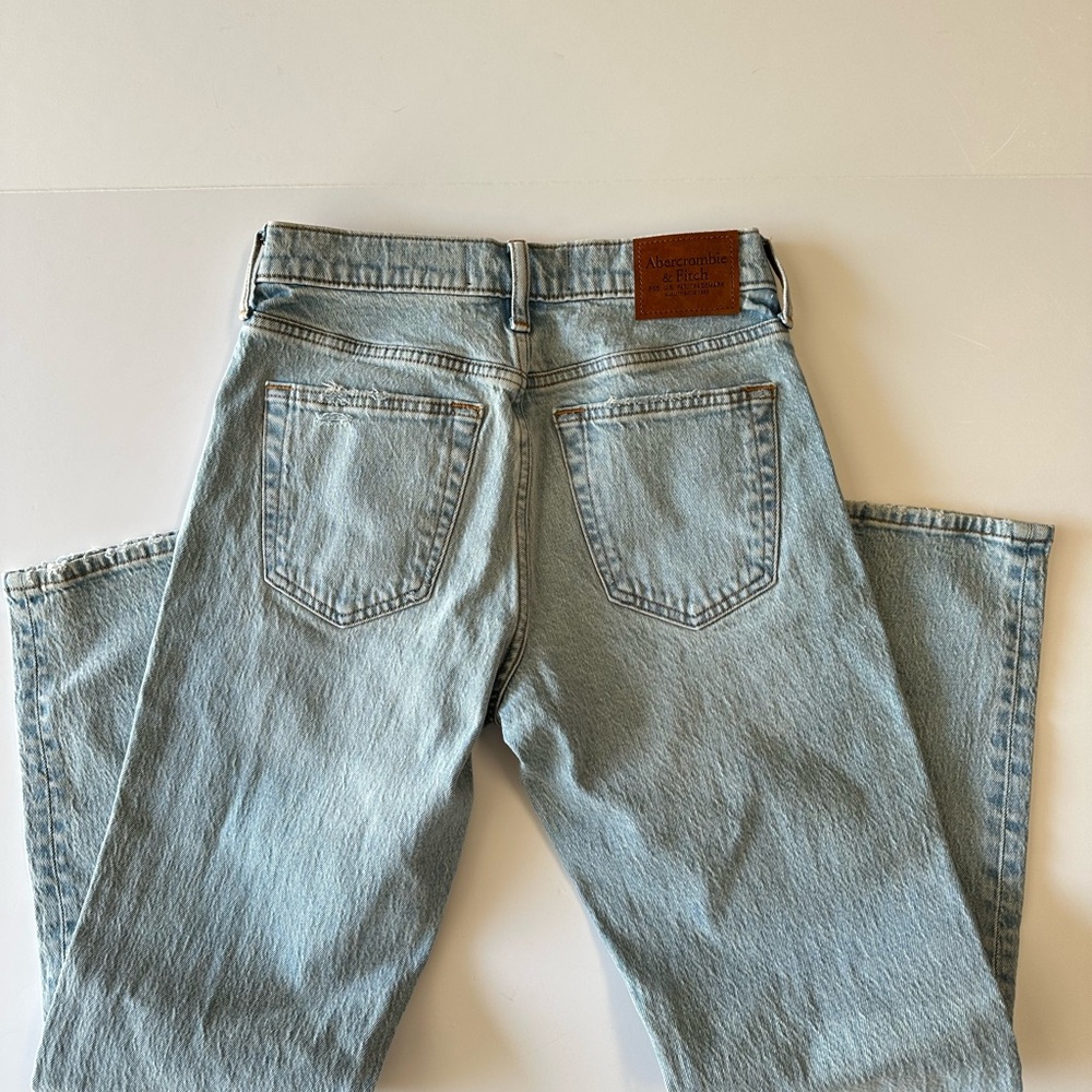 Abercrombie & Fitch Light Blue Vintage Stretch Straight Jeans 28x30 - Picture 5 of 11